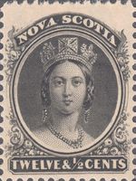 Neuschottland 12 1/2 Pence Ausgabe von 1860 top zentriert **