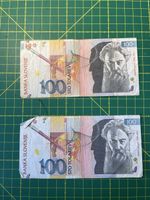 2x 100 slowenische Tolarjev (1992)