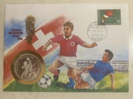 Numisbrief WM 1994 Schweiz in Silber 25 Gramm