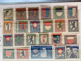 Pro Juventute Lot Sammlung Kantonswappen Schweiz postfrisch