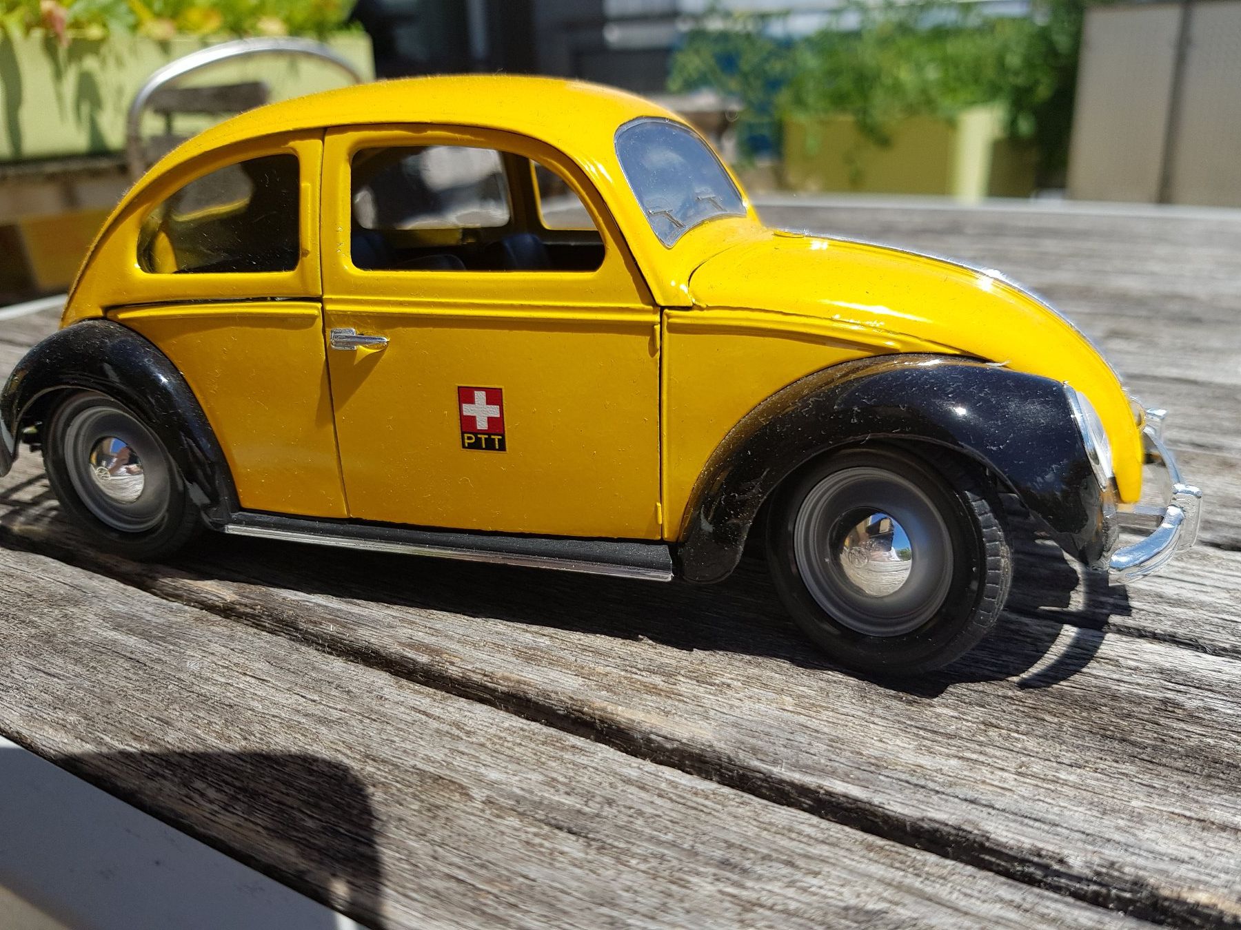 Volkswagen Modellini d'auto: VW Käfer PTT 1949 Modellauto gelb – Usato da Jona venduto da dampfnuggi