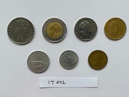 7 Münzen aus Italien 1954-1985