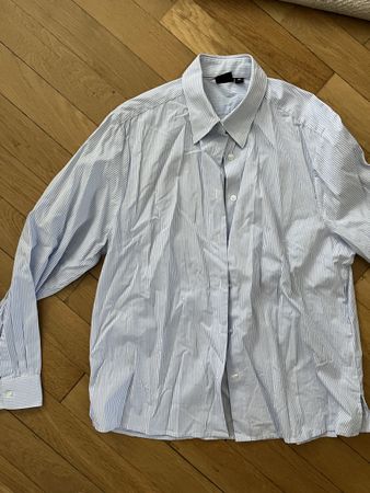 Oversize Hemd blau weiss gestreift