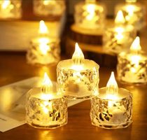 12 Stück flammenlose LED-Kerzen