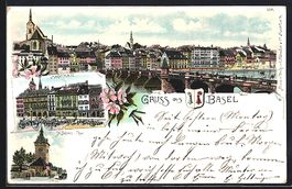 Litho Basel, St. Johann-Tor, Marktplatz,