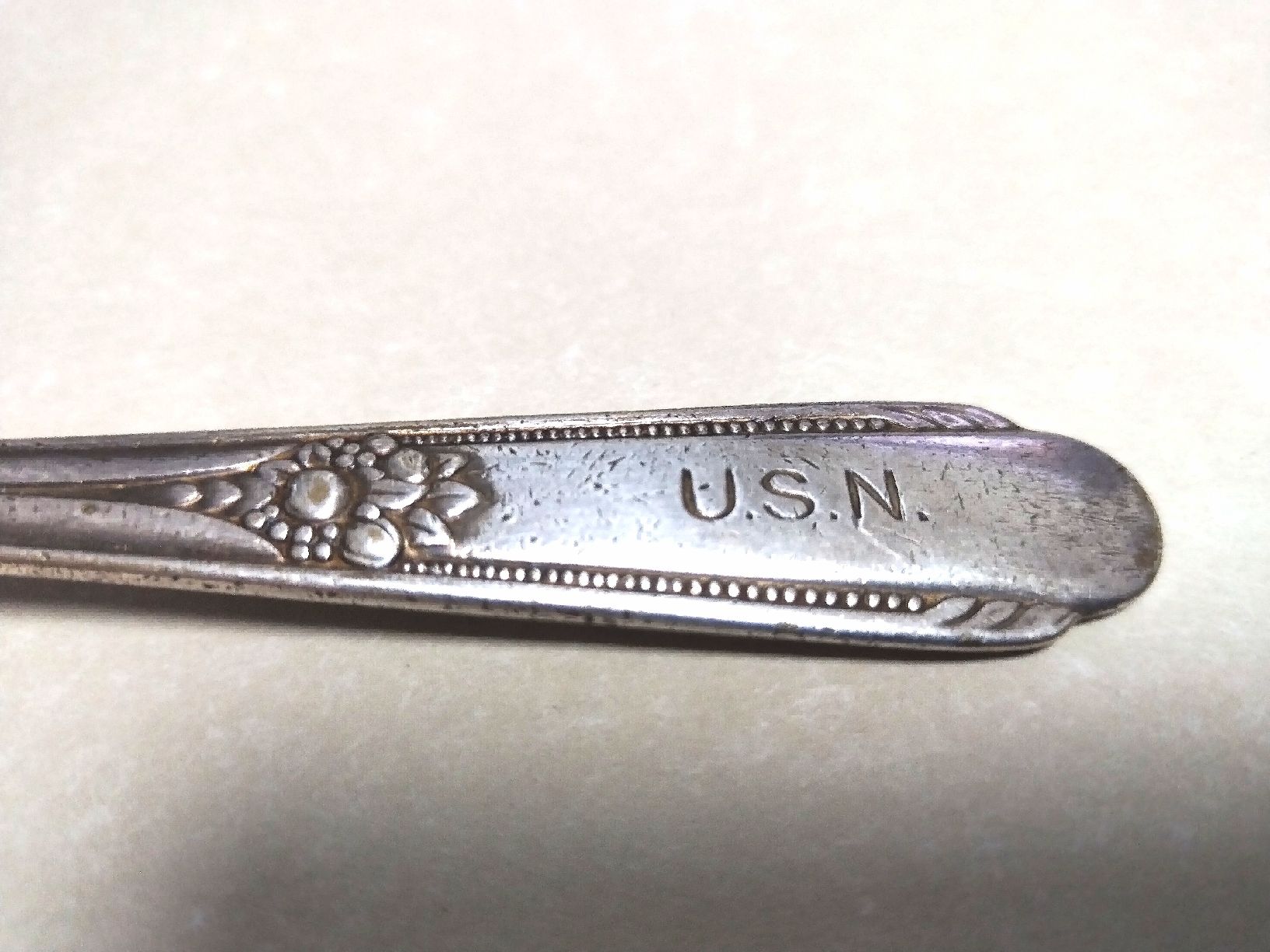 Forchette: WWII 2WK Gabel versilbert - U.S. Navy - U.S.N. – Usato da Kreuzlingen venduto da MisAiv 3
