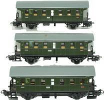 3x METALL MÄRKLIN PERSONENWAGEN / Spur H0