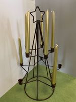 Weihnachten Kerzenständer Metall Tannenbaum, neuwertig!