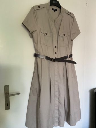 CAROLL Paris Sommer Kleid Gr 40, FR 42 beige NEU