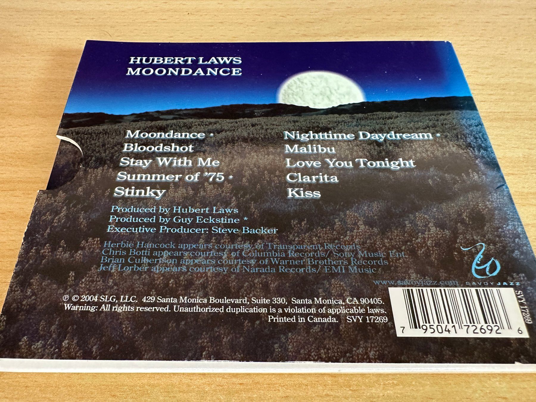 CD: Hubert Laws – Moondance – Usato da Rikon im Tösstal venduto da Alpenmutz 1