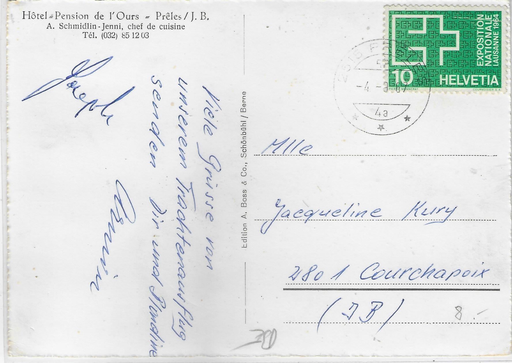 Cartoline postali: Vue aerienne Preles Flugaufnahme – Usato da Ettingen venduto da Kartenplanet 1