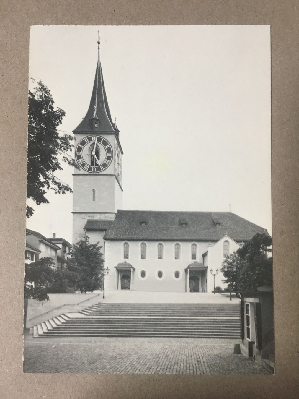 Cartoline postali: AK s/w Zürich Kirche St.Peter – Usato da Küttigen venduto da Melisch1000