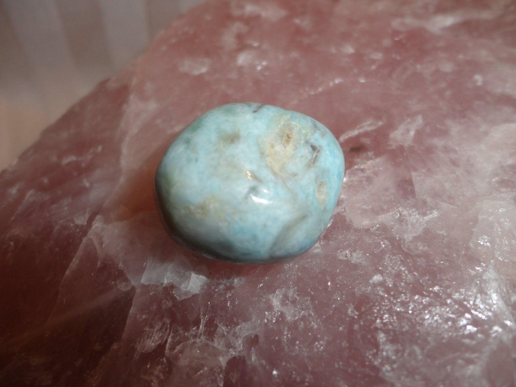 Pierres précieuses: Larimar echt. A – Neuf (Voir description) à Biberist par Steine