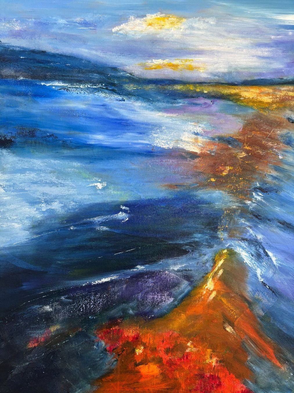 Dipinti: Original Gemälde auf Leinwand, abstrakt Landschaft – Nuovo (secondo la descrizione) da Cham venduto da Felha 5
