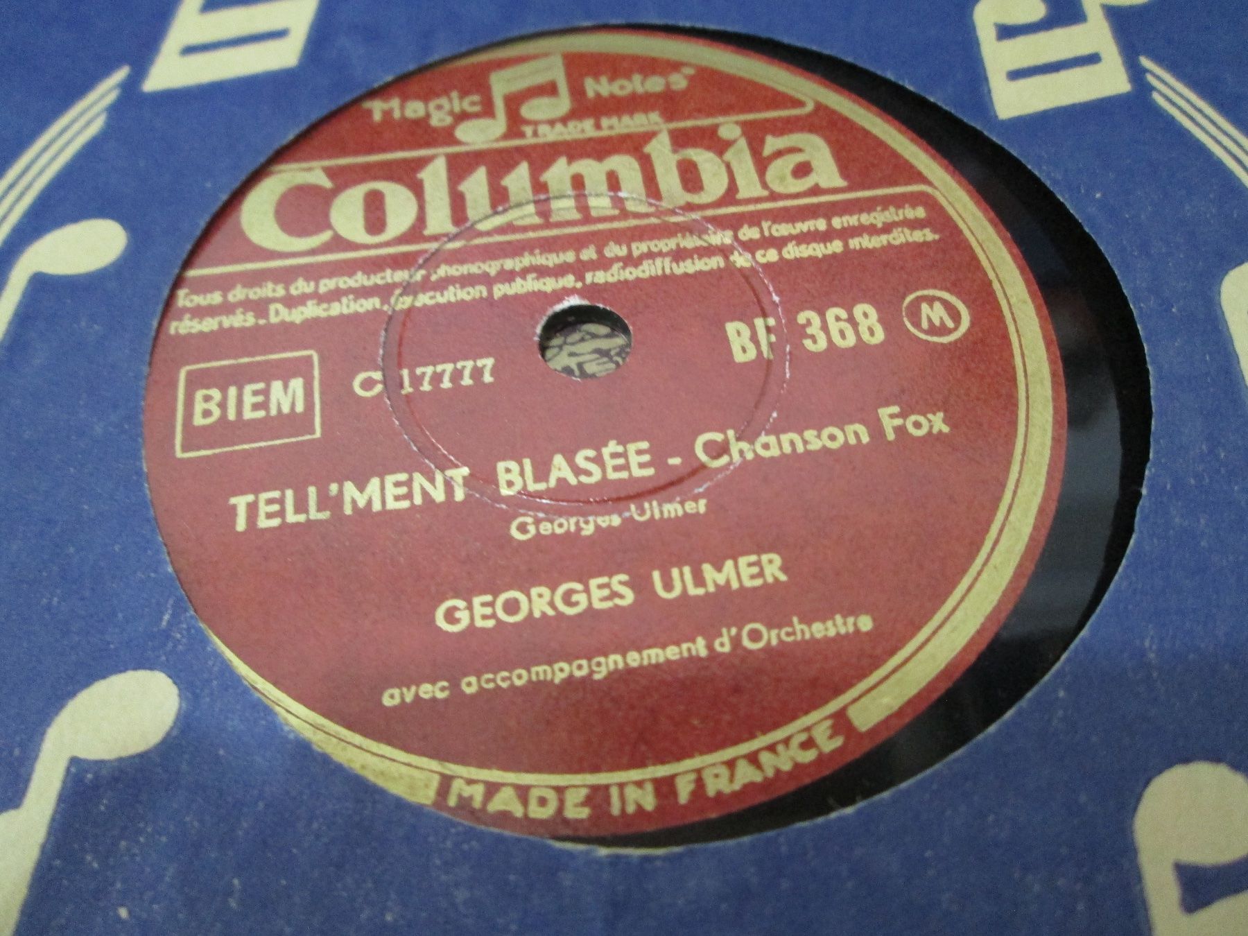 Schallplatten: DISQUES 78 TOURS – Gebraucht aus Lausanne von Leag 4
