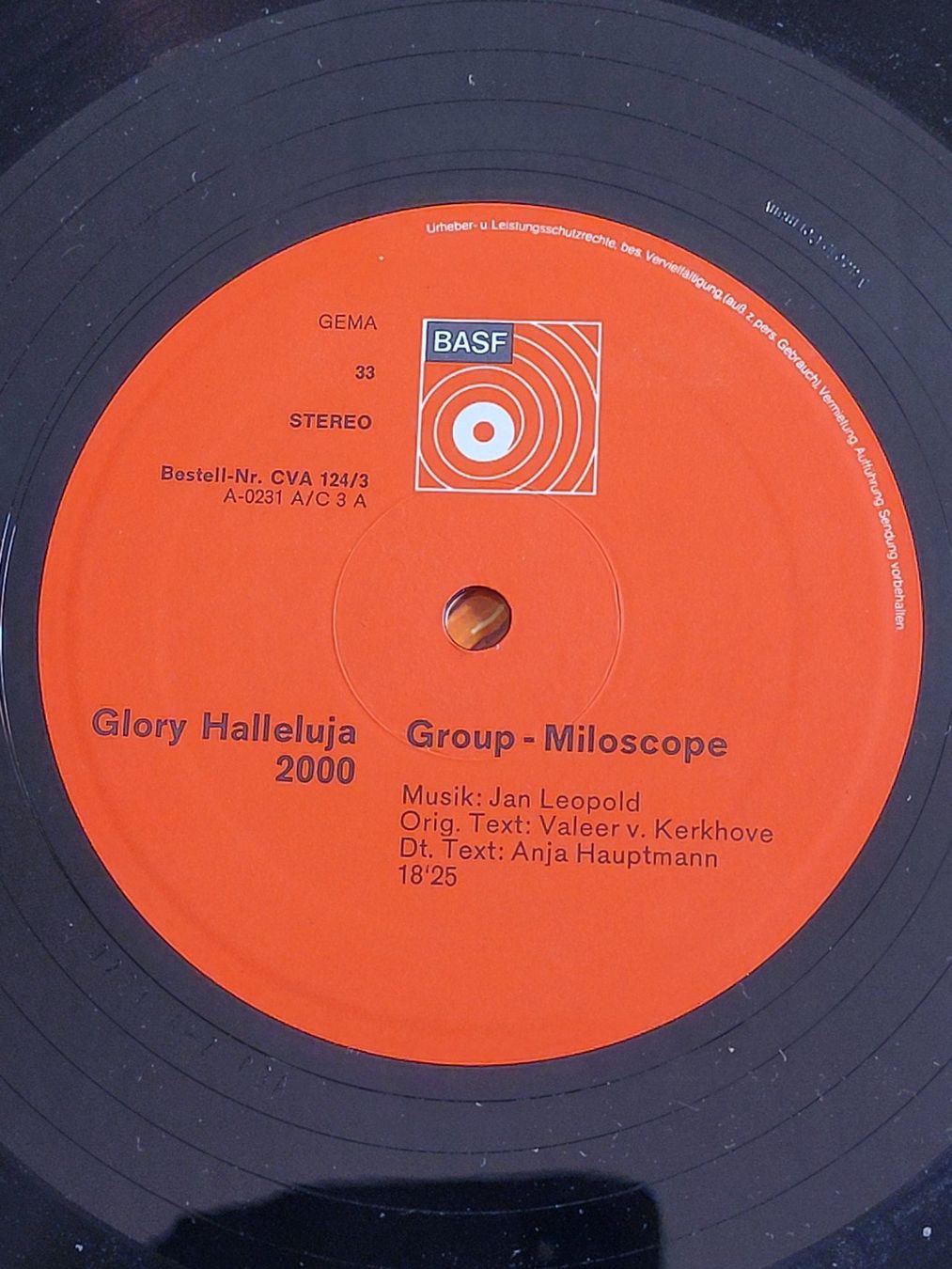 Schallplatten: Glory Halleluja 2000 - Vinyle LP - Group - Microscope – Gebraucht aus La Chaux-de-Fonds von reu_kx5l 5