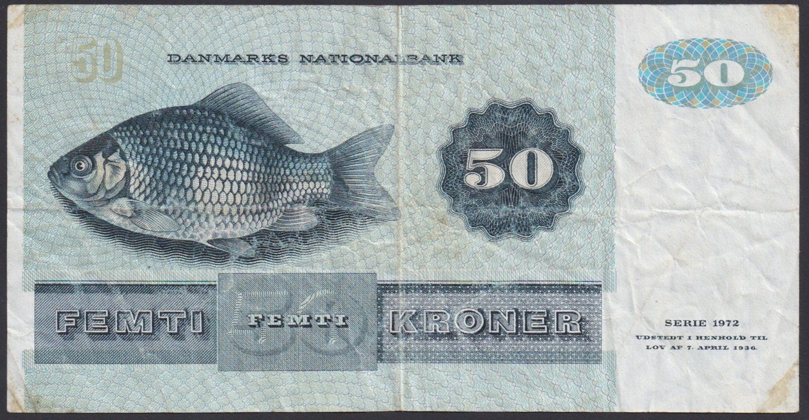 Banknoten: Dänemark 50 Kroner 1984 – Gebraucht aus Brugg AG von banknoten_muesli 1