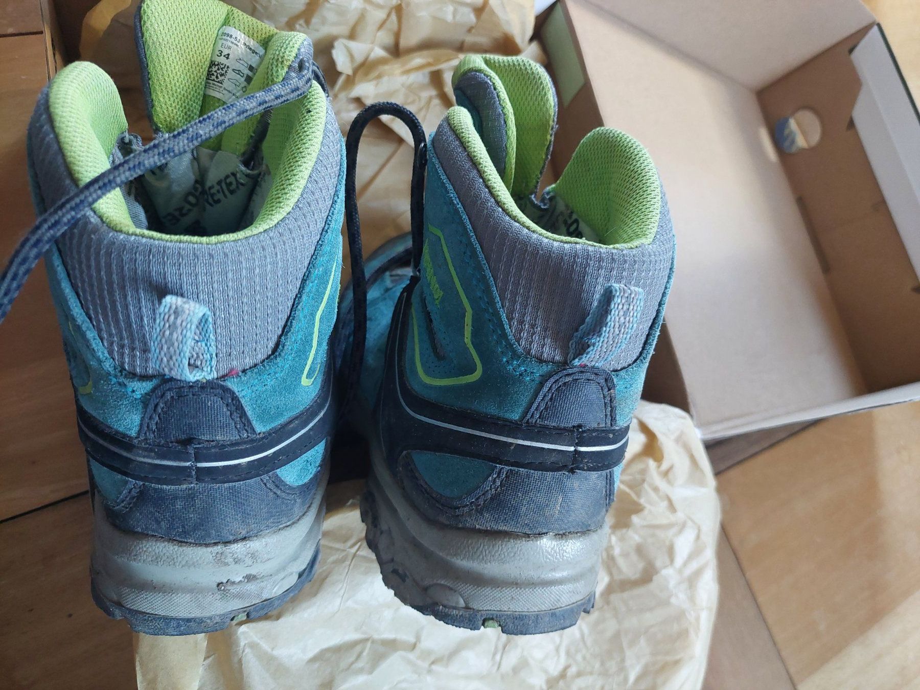 Meindl Schuhe für Jungen: Meindl Litepeak Junior GTX Wanderstiefel Grösse 34 – Gebraucht aus Beckenried von Havacola 1