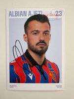 Signierte Autogramm- Sammlerkarte Albian Ajeti FC Basel