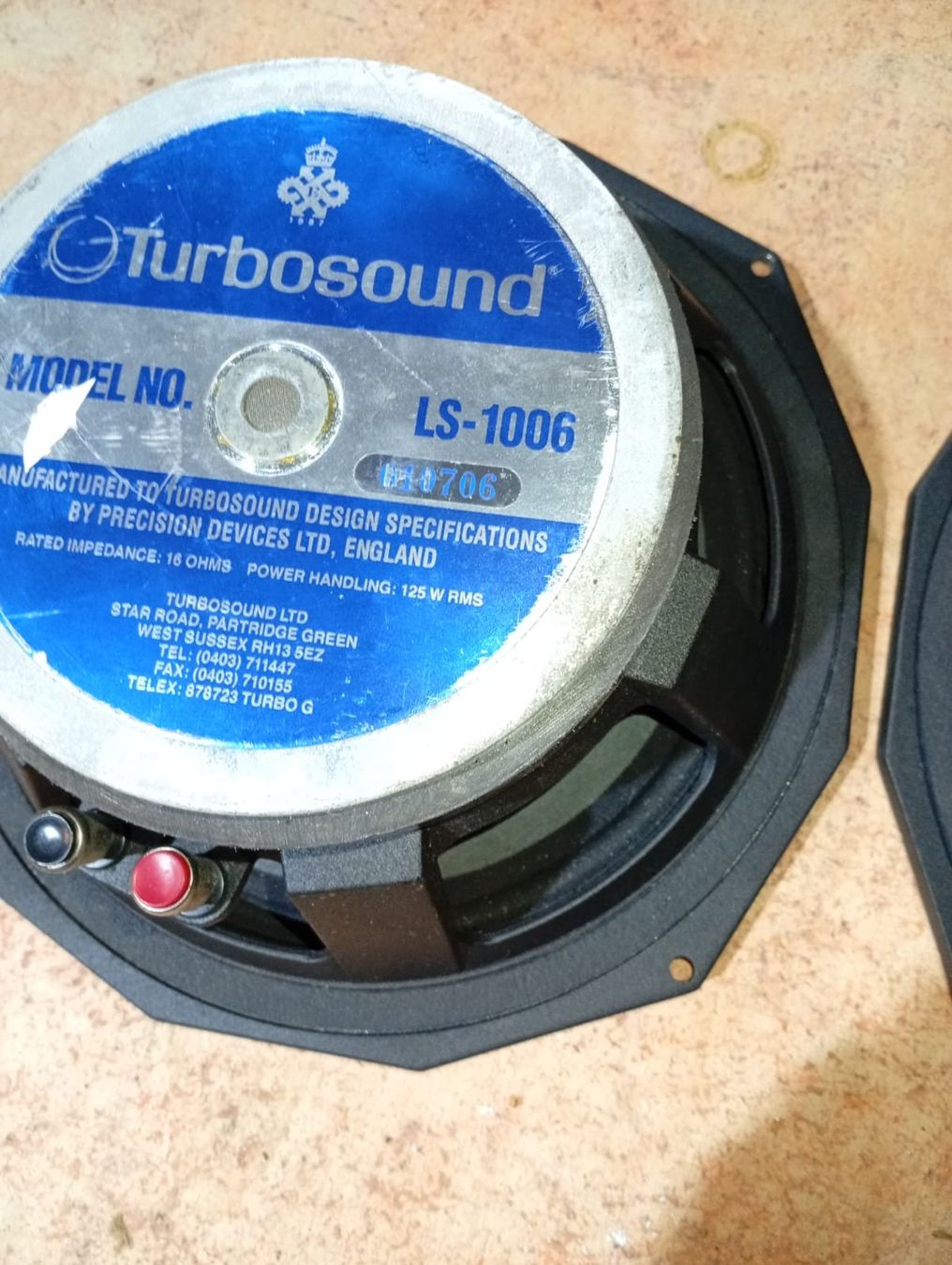 Turbosound Lautsprecher: Turbosound 10 Zoll - LS 1006 16 Ohm – Gebraucht aus Koppigen von connect1 1