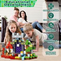 Minecraft Magnetic Building Blocks 200 Pcs Educational New
