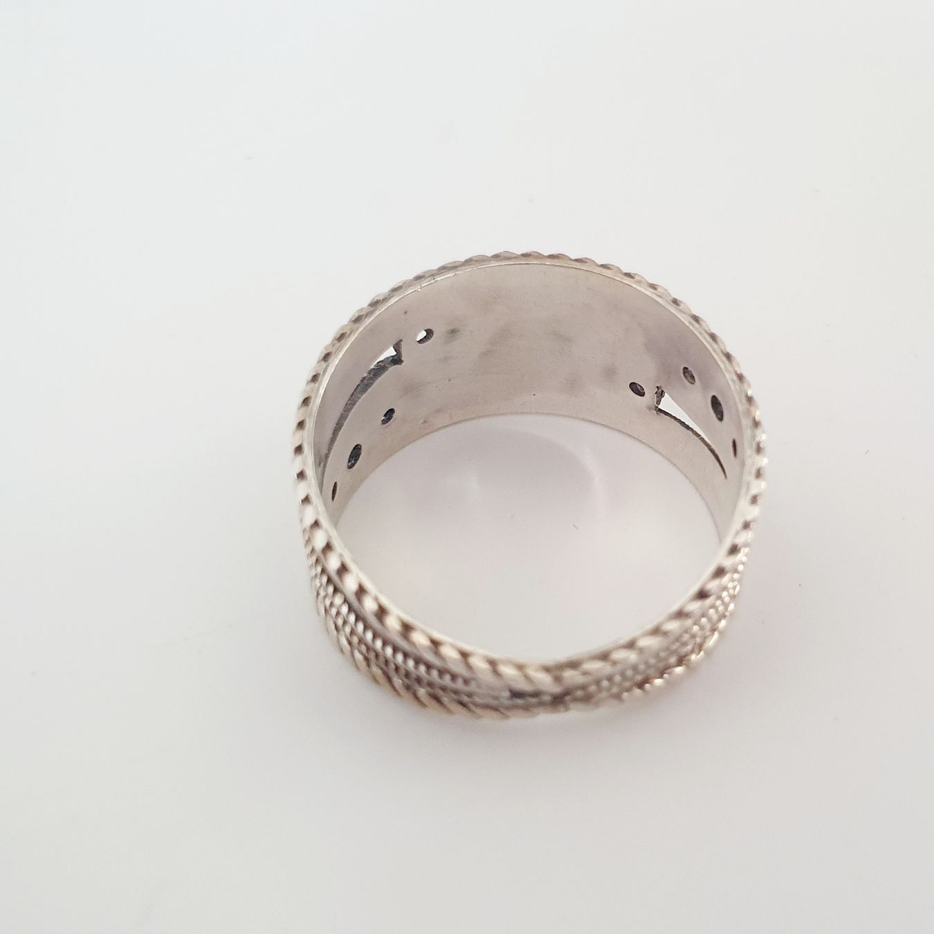 Anelli: Schöner Silberring mit schwarzem Stein, Grösse 19.6 mm – Usato da Kreuzlingen venduto da Wunderkiste123 8
