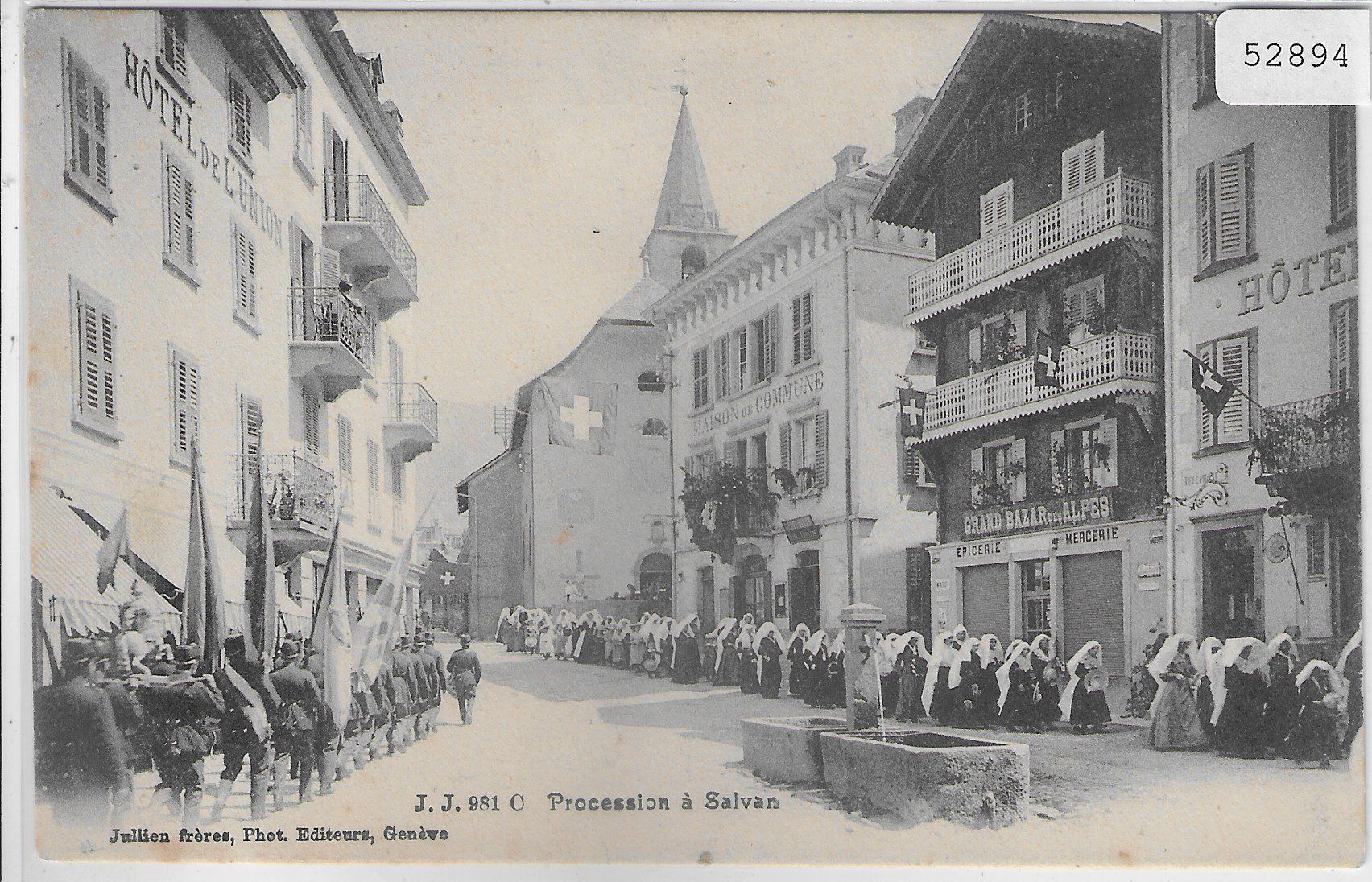 Cartoline postali: Procession a Salvan – Usato da Ettingen venduto da Kartenplanet