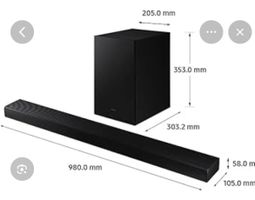 Soundbar mit wireless Sub, Samsung HW-A650,