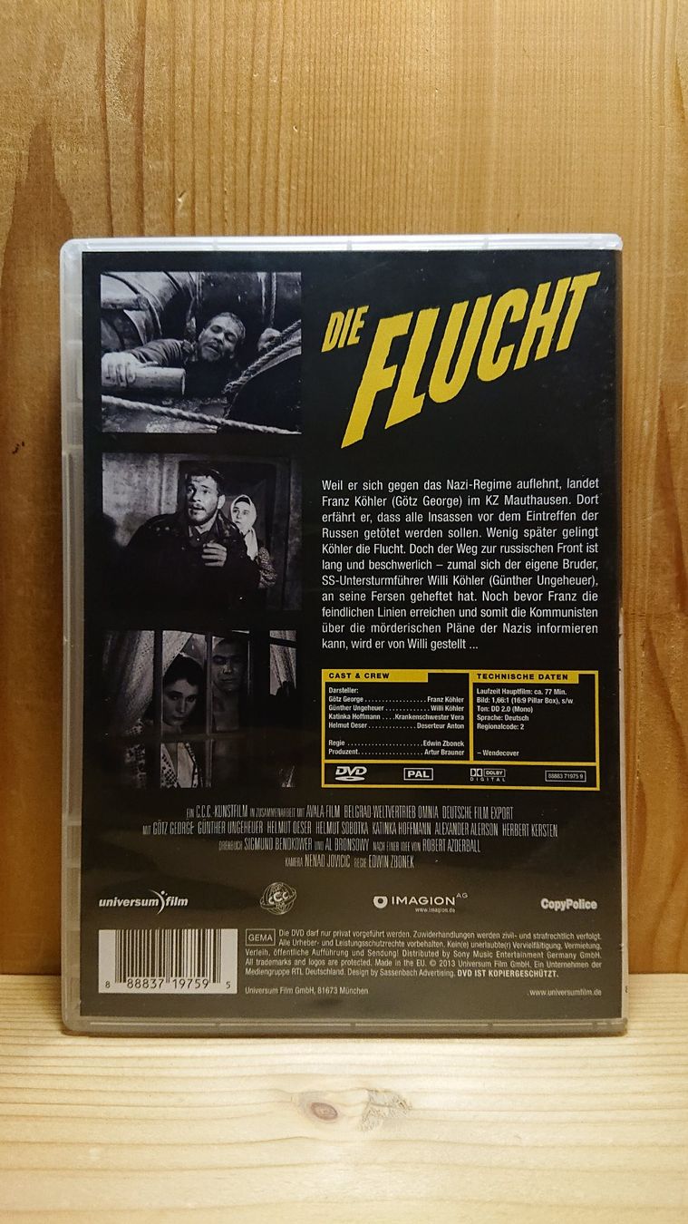 Tutti i DVDs: DIE FLUCHT DVD mit Götz George – Usato da Wilderswil venduto da Exebub 1