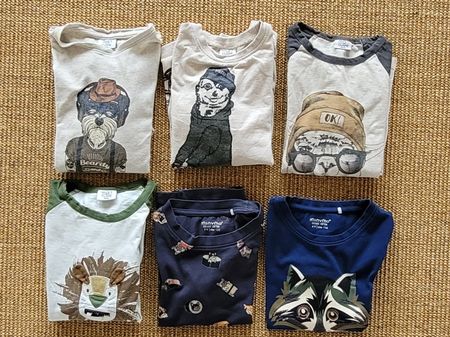 6er Langarmshirts & T-Shirt von Hust&Claire und Minymo
