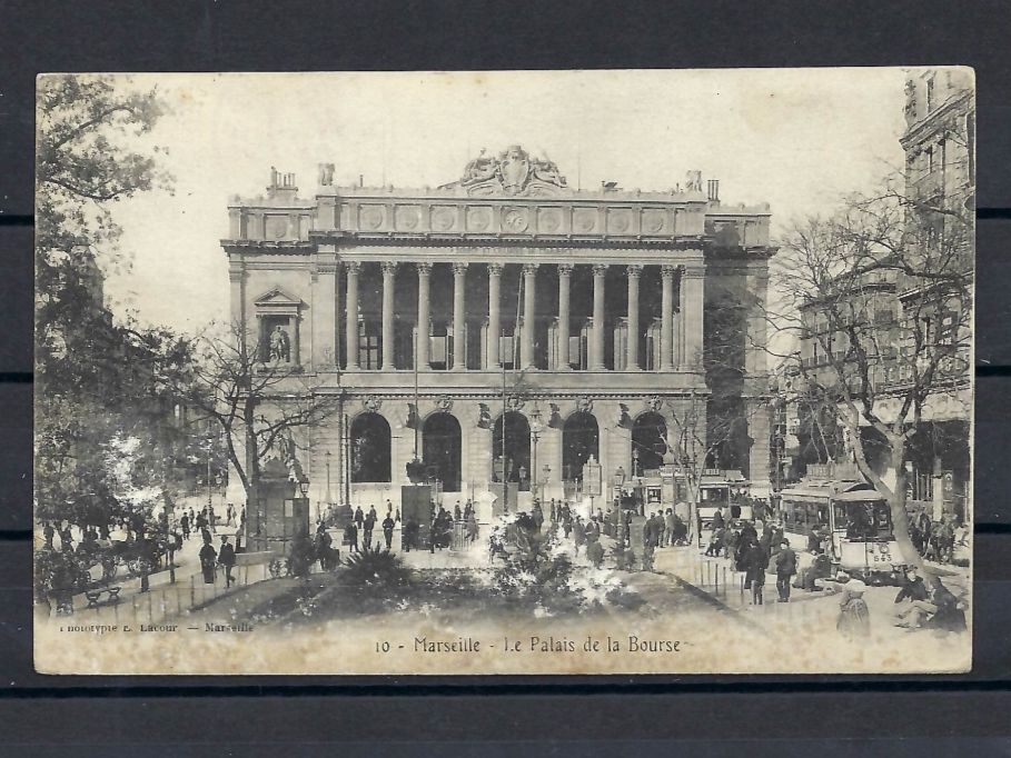 Cartoline postali: Postkarte MARSEILLE - Le Palais de la Bourse – Usato da Bronschhofen venduto da Imsr