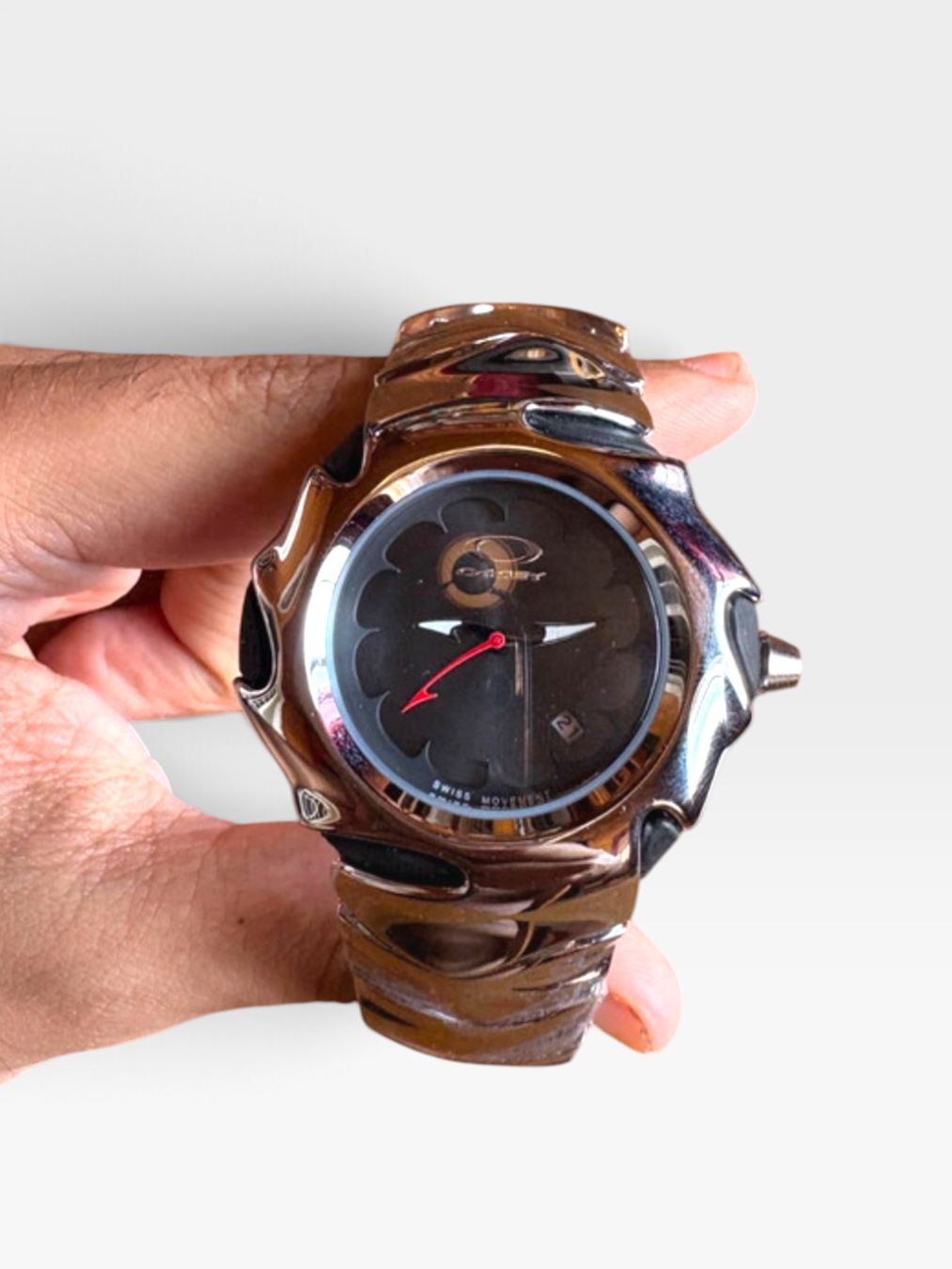 Oakley Orologi: Oakley Blade Chrome y2k – Nuovo e nell'imballaggio originale da Plan-Les-Ouates venduto da Loved_Panda_Clothing