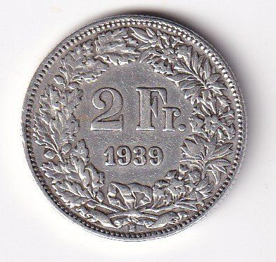 Tutti le monete: 2 Franken 1939 rar – Usato da Neuchâtel venduto da karlpierrino