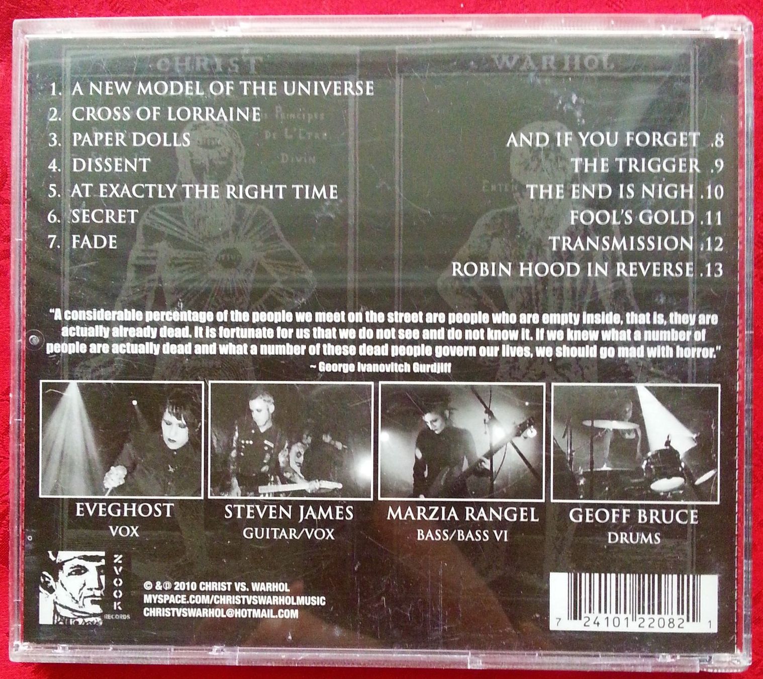 CDs: CD CHRIST VS. WARHOL - DISSENT, 2010 – D'occasion à Oberriet SG par Manick 1