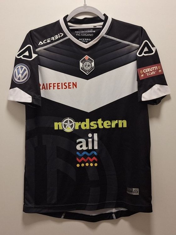 Maillot Domicile FC Lugano 2019/2020 - Acerbis Young, Blanc, Taille XL (Occasion Parfait État)
