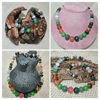 Crystal Stein Mix Farb Kette - Spendenaktion
