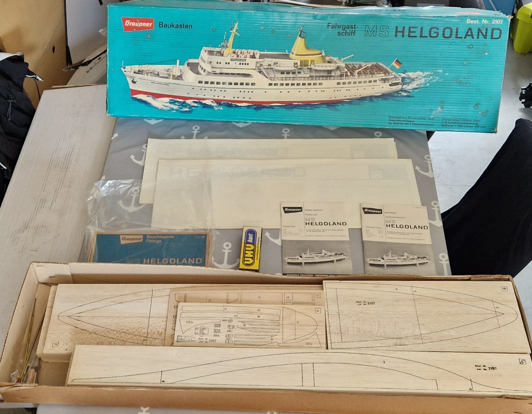 Modellismo RC: MS Helgoland 1963 – Nuovo (secondo la descrizione) da Hausen AG venduto da Fjf130 1