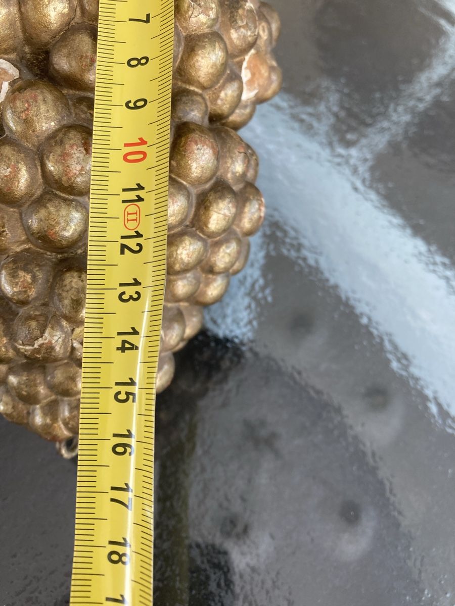 Statuette: Wunderbare antike grosse Traube, Holz blattvergoldet – Usato da Zürich venduto da einefreude 6