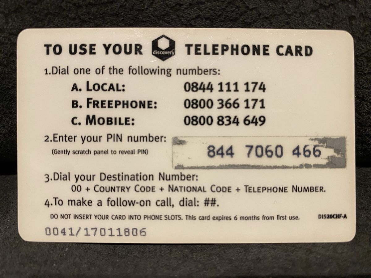 Telefon- & Taxkarten: Prepaid card – Gebraucht aus Lausanne von babacard10 1