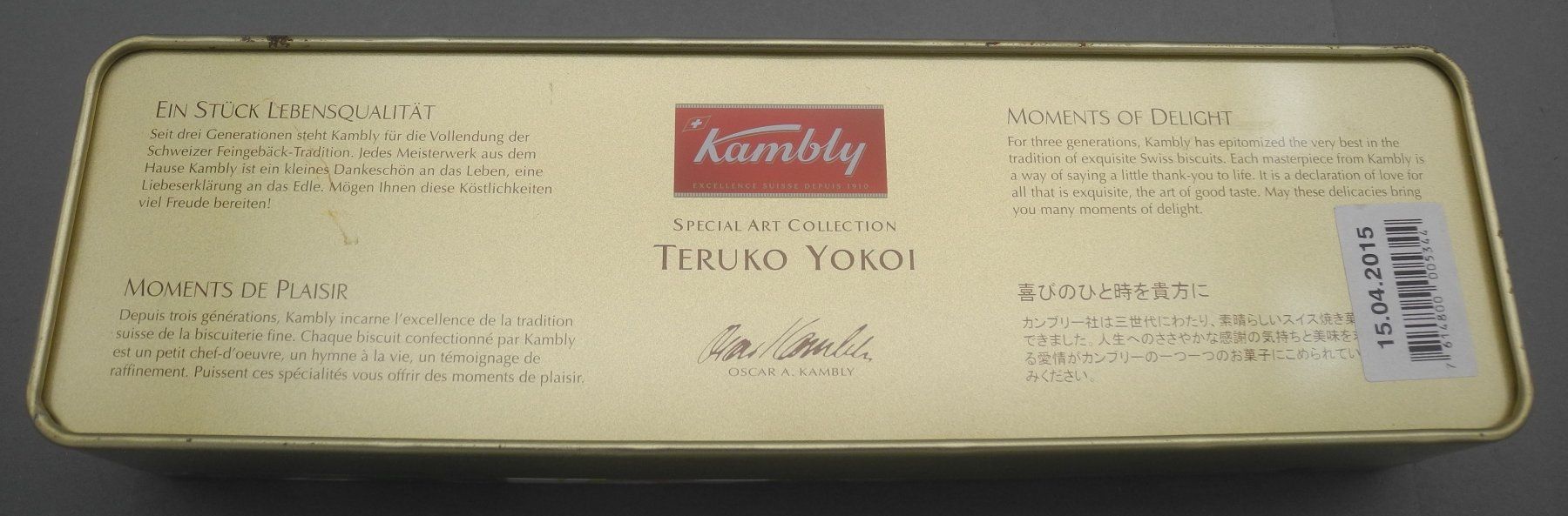 Kambly Barattoli: Kambly Blechdose  Dose mit Blumenmuster, Nr. 221 – Usato da Kottwil venduto da Crazyrolf 3