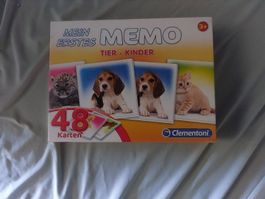 Mein erstes Memo Tier-Kinder Clementoni 48 Karten neuwertig