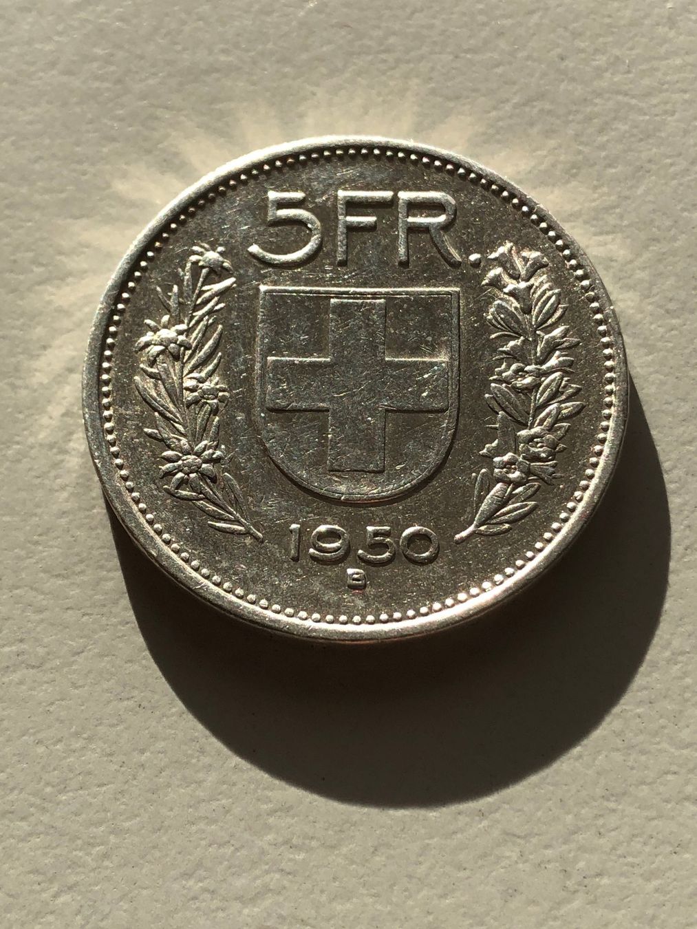 Tutti le monete: 5 Fr. 1950 – Usato da Schötz venduto da Odpa