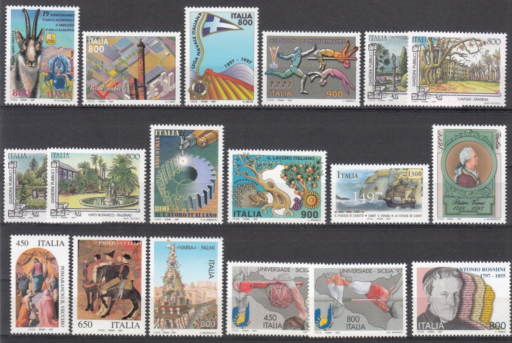 Tutti i francobolli: Italien 1997 postfrisch – Usato da Bürglen TG venduto da StampGraf 3