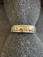 Gexist Sterling Silberring Bicolor Gr20/63