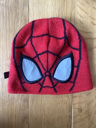 Strickmütze Spiderman Rot Kinder 4-6 Jahre 