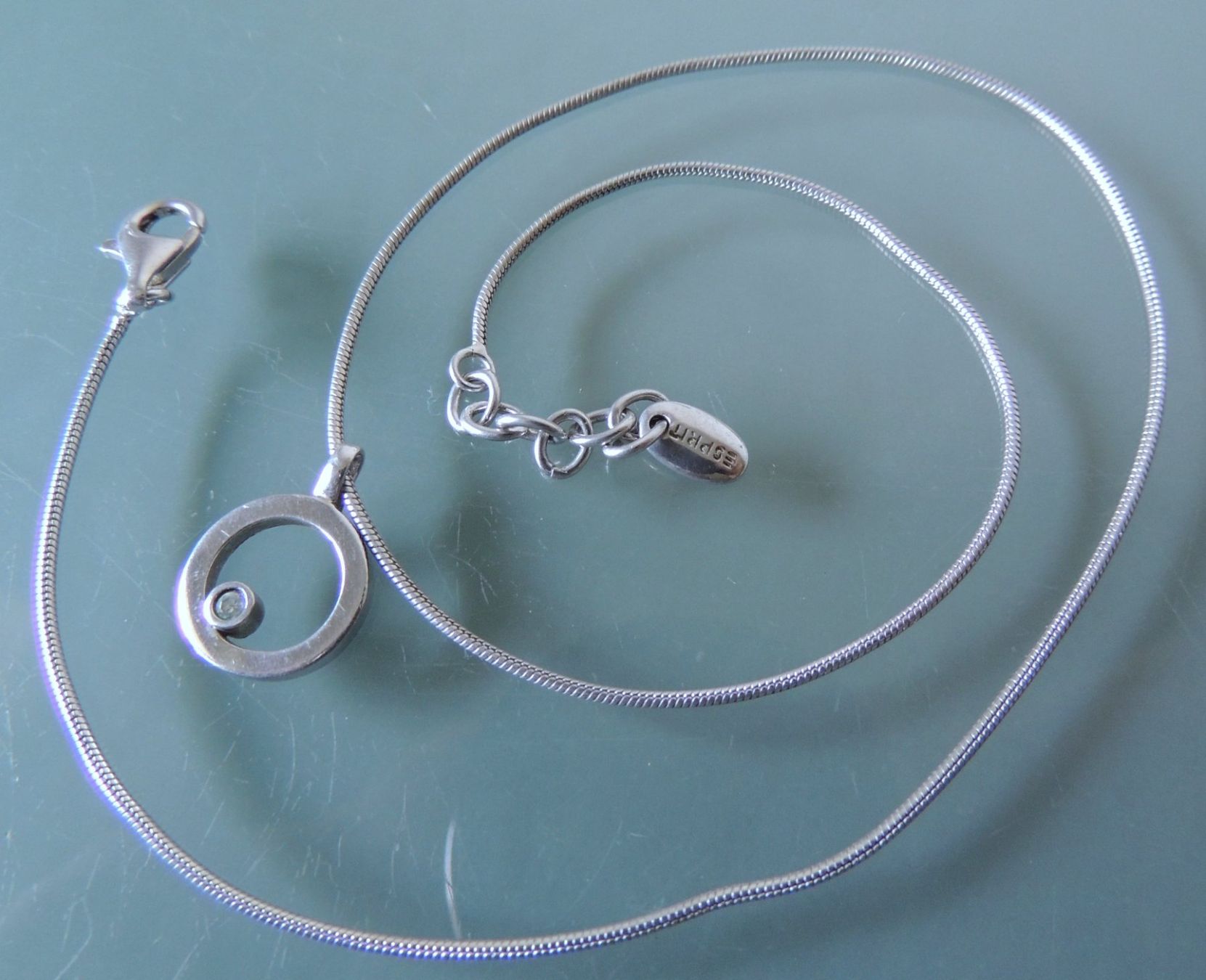 Esprit Catenine: ESPRIT Silber 925 Halskette mit Anhänger – Usato da Waldenburg venduto da schaller707