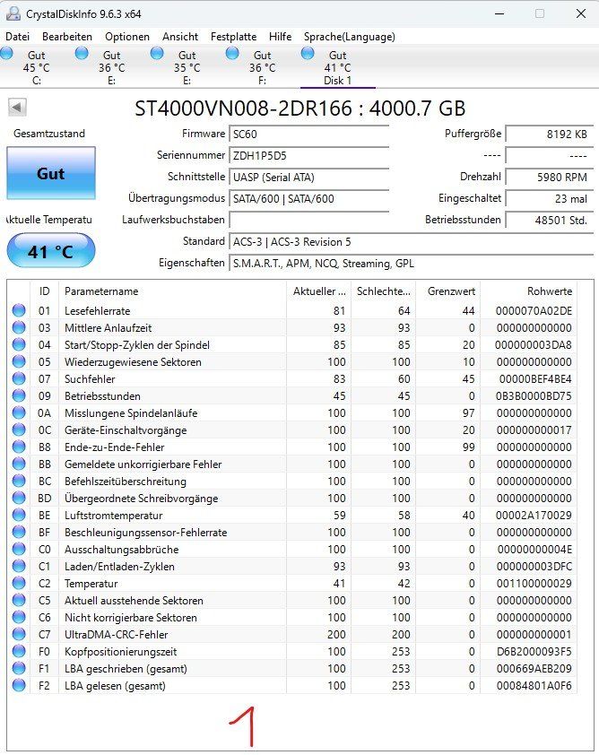 Dischi rigidi: 4x 4TB Harddisk 3.5" – Usato da Hägendorf venduto da hermes07 1