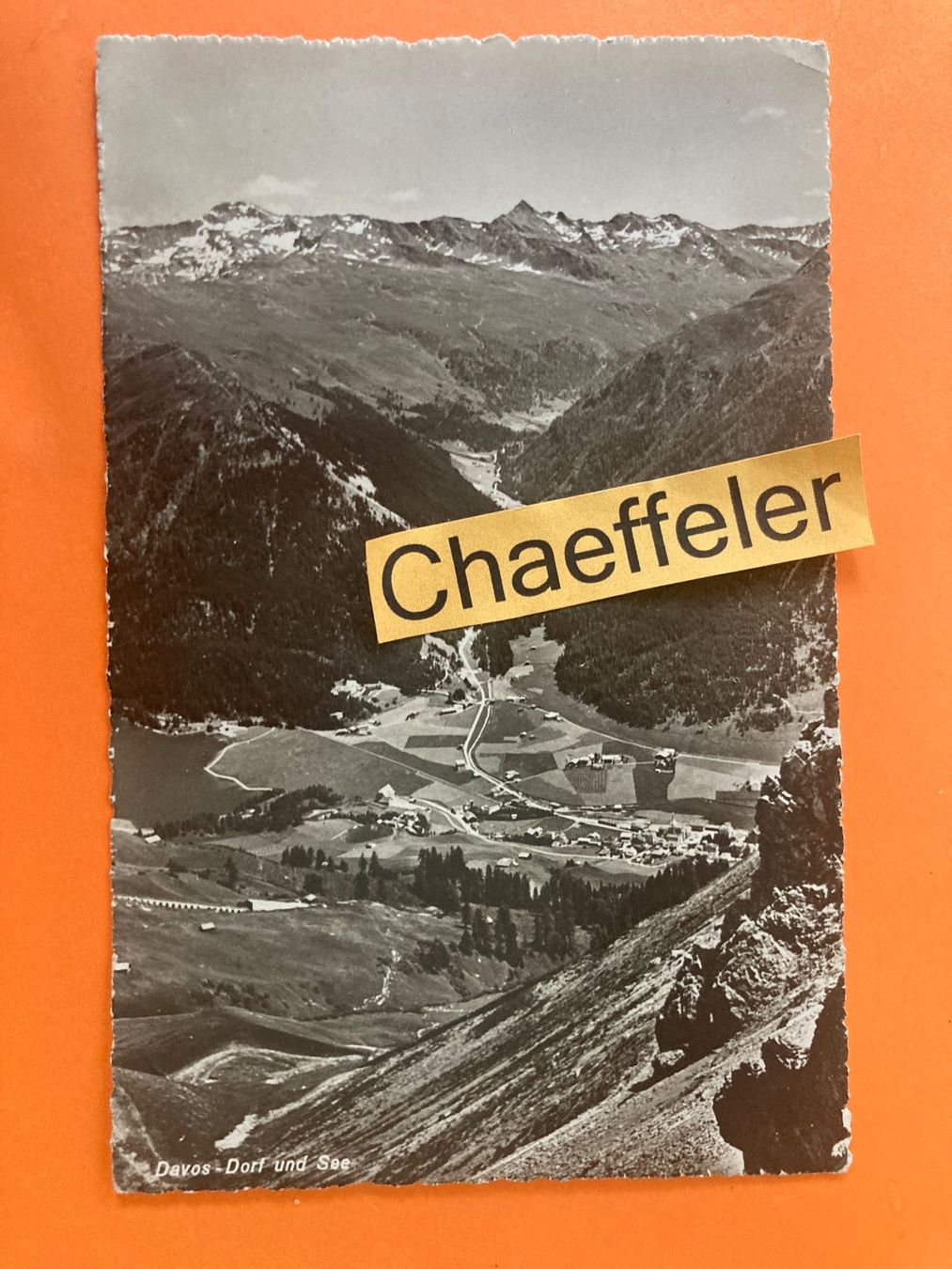 Ansichtskarten: Davos-Dorf und See – Gebraucht aus Zürich von Chaeffeler