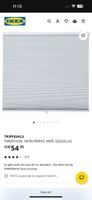 IKEA Faltjalousie, verdunkelnd, weiss