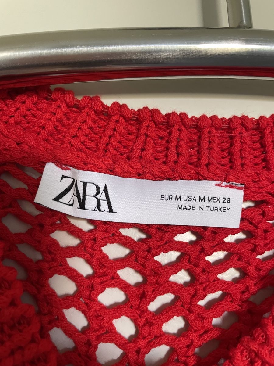 Zara Pulls & Sweat-shirts: Pull Zara Rouge Ajouré Taille M 🏖️ NEW – Neuf avec emballage d'origine à Vuadens par Nina11 3